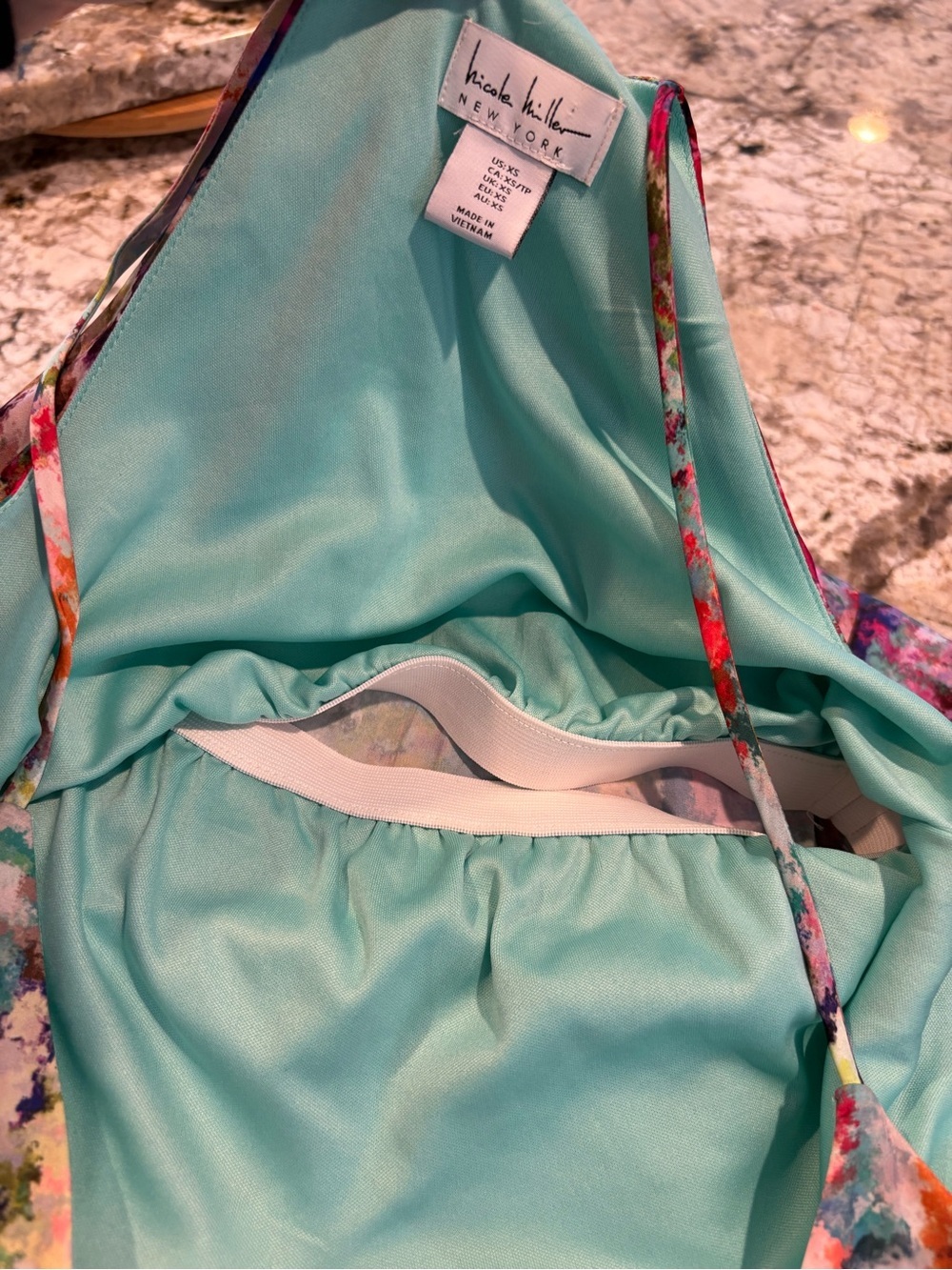 Vibrant Multicolor Maxi Slip Dress - Picture 7 of 7